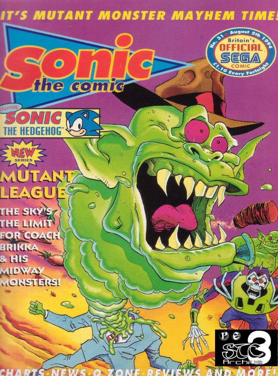 Sonic - The Comic Issue No. 031 Cover Page